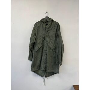 Vintage US‎ Military USGI Parka Night Desert Camo Jacket Mens Small Hooded 80s